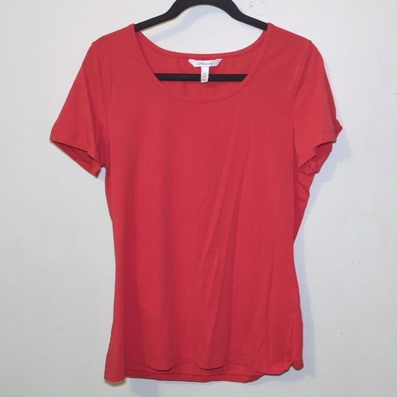 3 for $20 Bundle Sale! LTSbasics Red Short-Sleeve T-Shirt Women's Size M - Picture 1 of 4